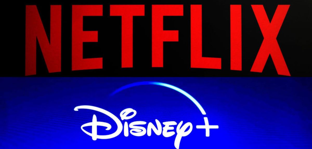 Netflix Logo und Disney Plus Logo