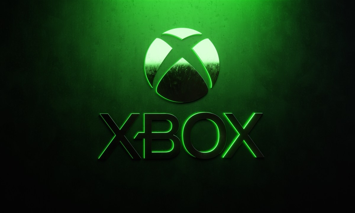 Xbox Logo vor schwarzem Hintergrund