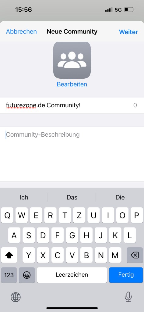WhatsApp Community Übersicht