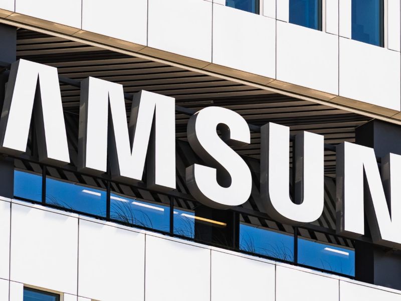 Samsung-Logo an einem GebÃ¤ude