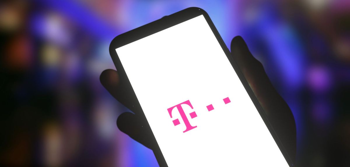 Telekom Logo auf Smartphone