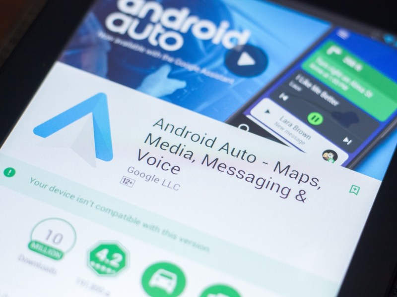 Android Auto-OberflÃ¤che im Play Store