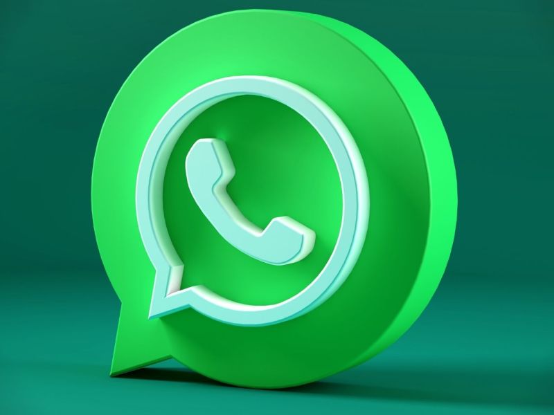 Grafische Darstellung des WhatsApp-Logos vor grÃ¼nem Hintergrund.