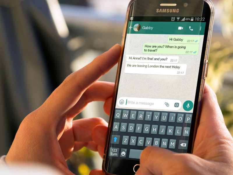 WhatsApp chat auf dem Handys