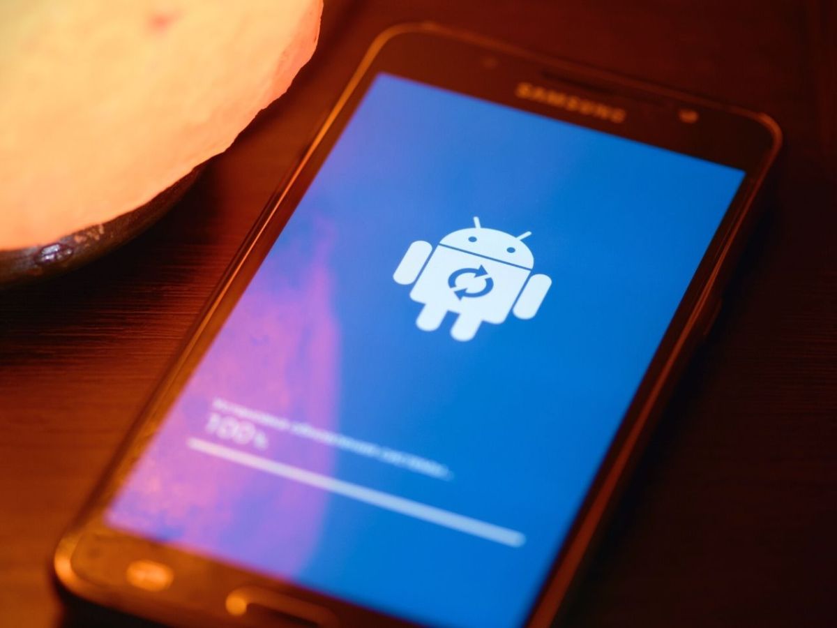 Android-Update auf einem Smartphone