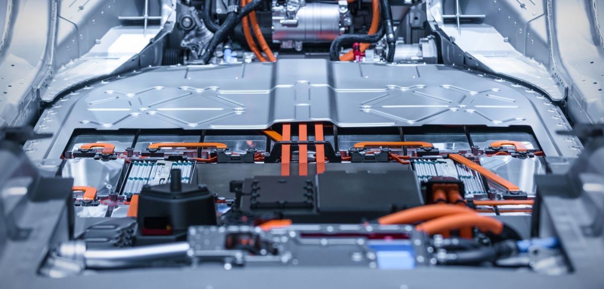 Lithium-Ionen-Batterie eines Elektroautos