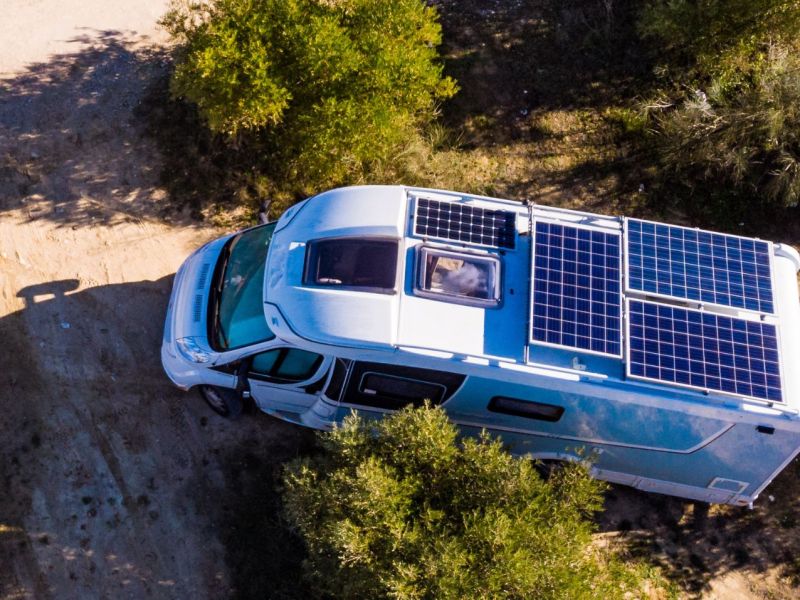 Solaranlage auf Wohnmobil