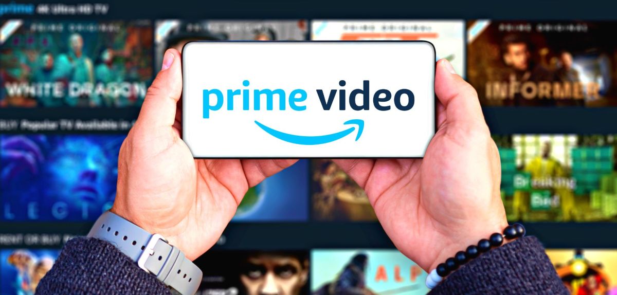 Amazon Prime Video Logo auf dem Handy