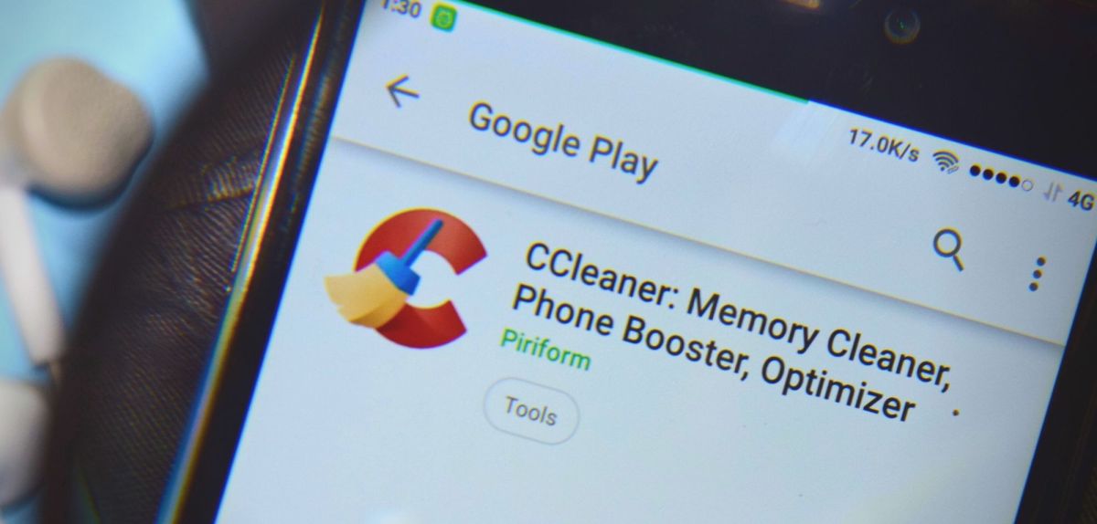 CCleaner auf einem Smartphone