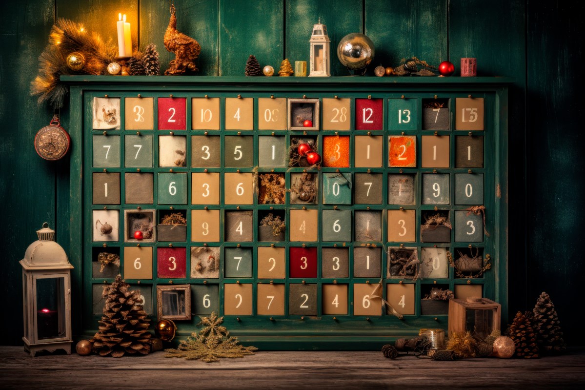 Adventskalender mit 24 Türchen