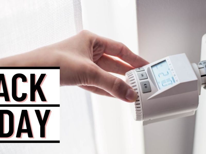 Smartes Thermostat an einer Heizung