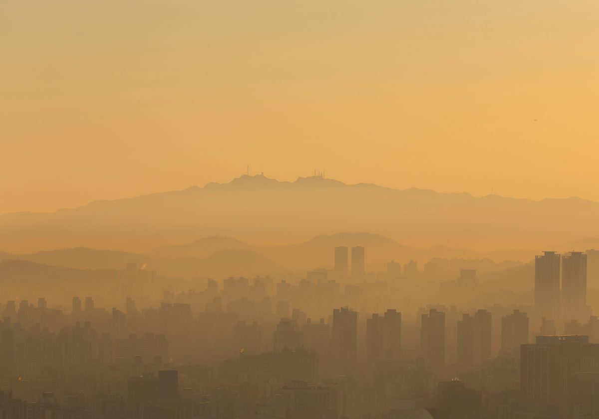 Smog Ã¼ber einer GroÃŸstadt