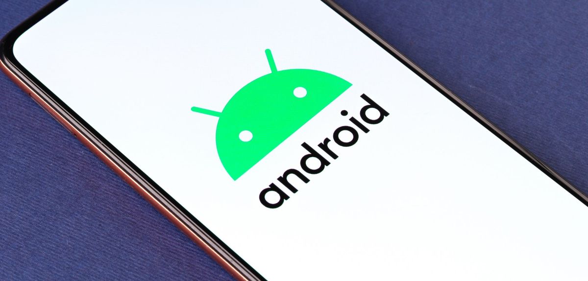 Android-Logo auf Smartphone