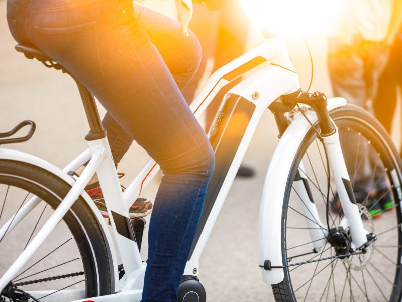 E-Bike in Nahaufnahme.