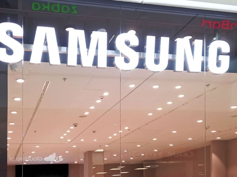 Samsung-Logo Ã¼ber Laden