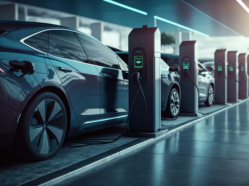 Elektroautos beim Aufladen (Symbolbild).