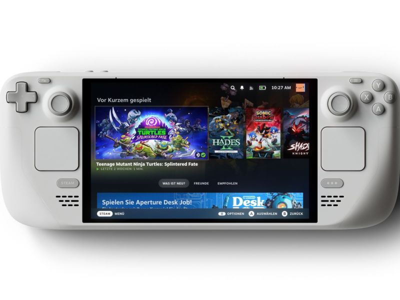 Das neue Steam Deck OLED in der Sonderedition Weiß
