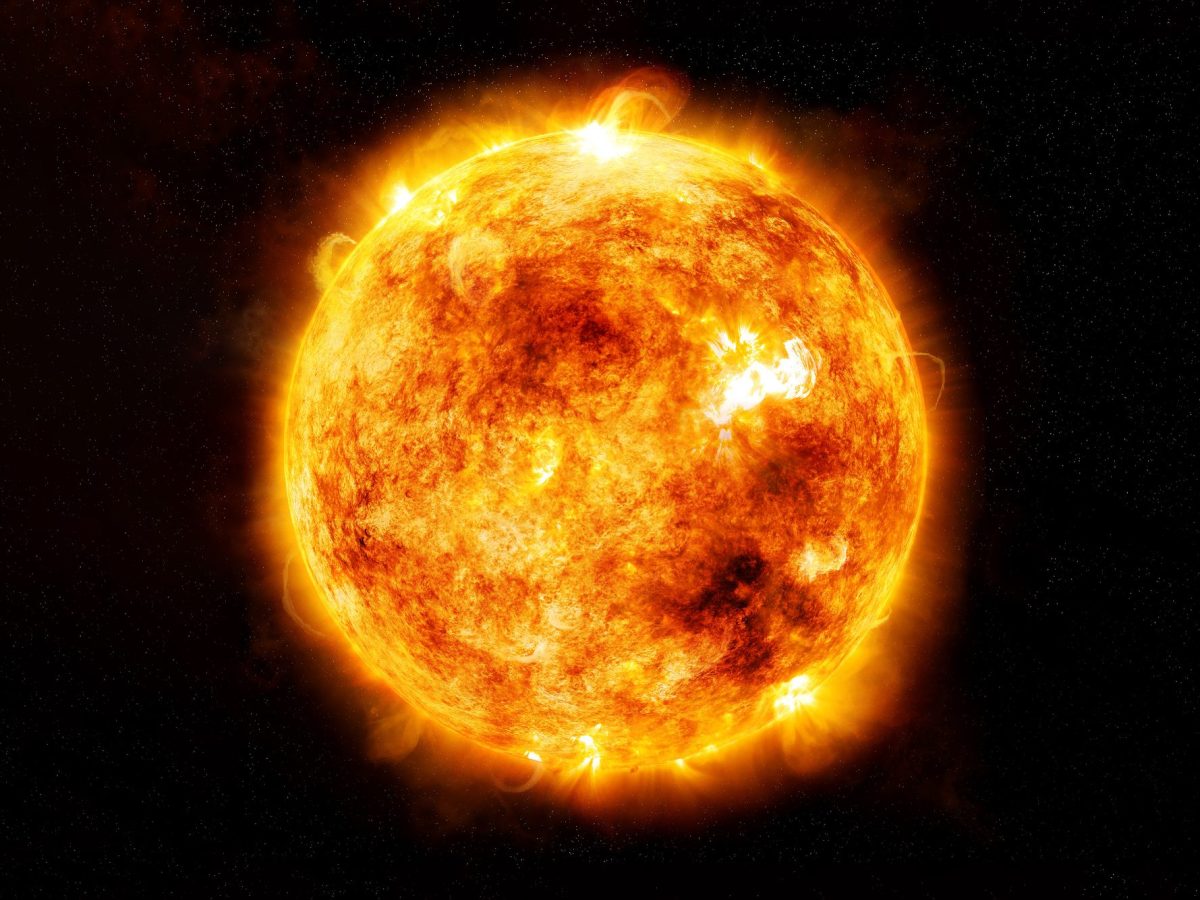 Die Sonne im Weltall.