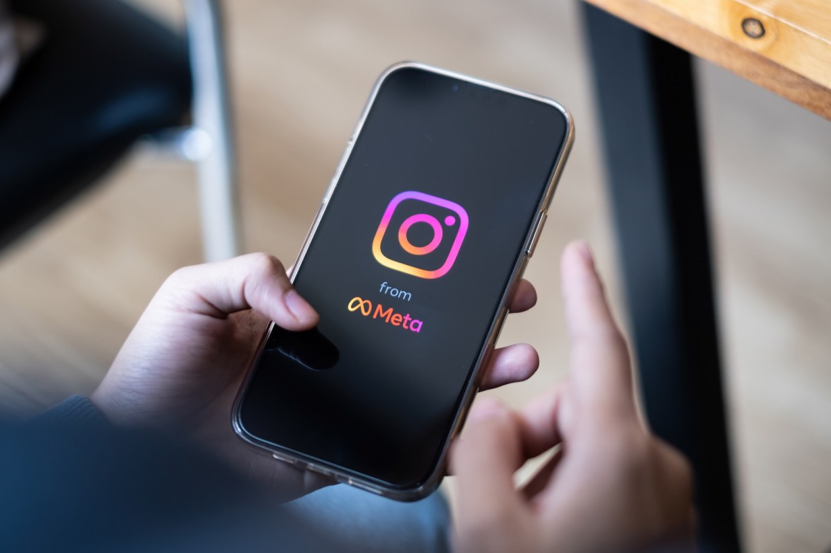 Instagram-Logo auf einem Handy