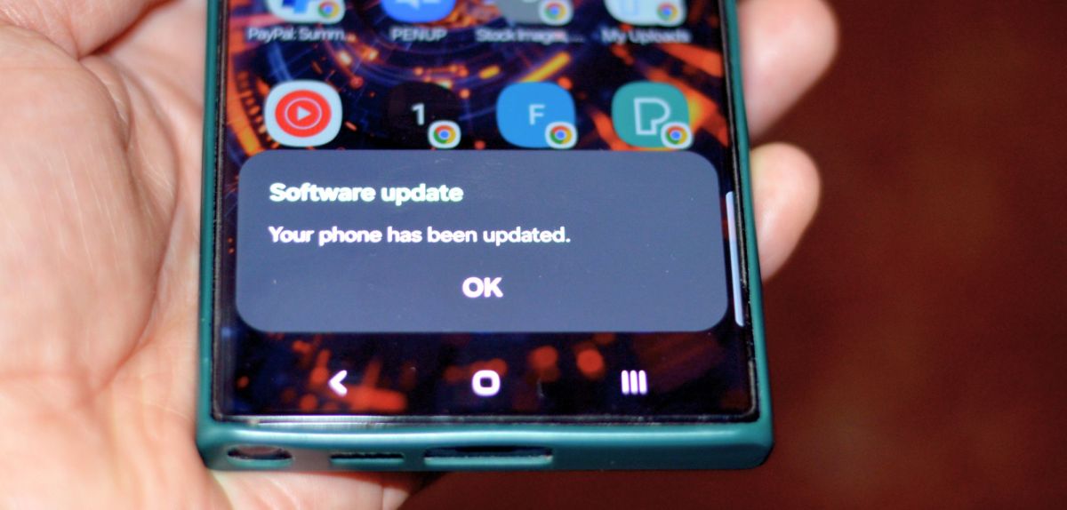 Samsung-Update auf Smartphone