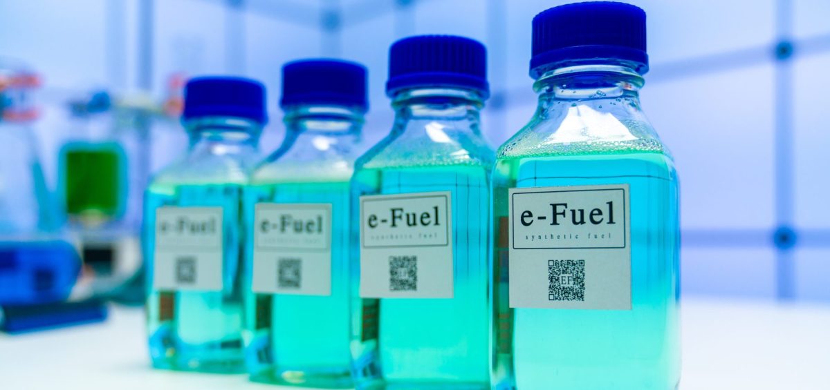 E-Fuels in Flaschen.