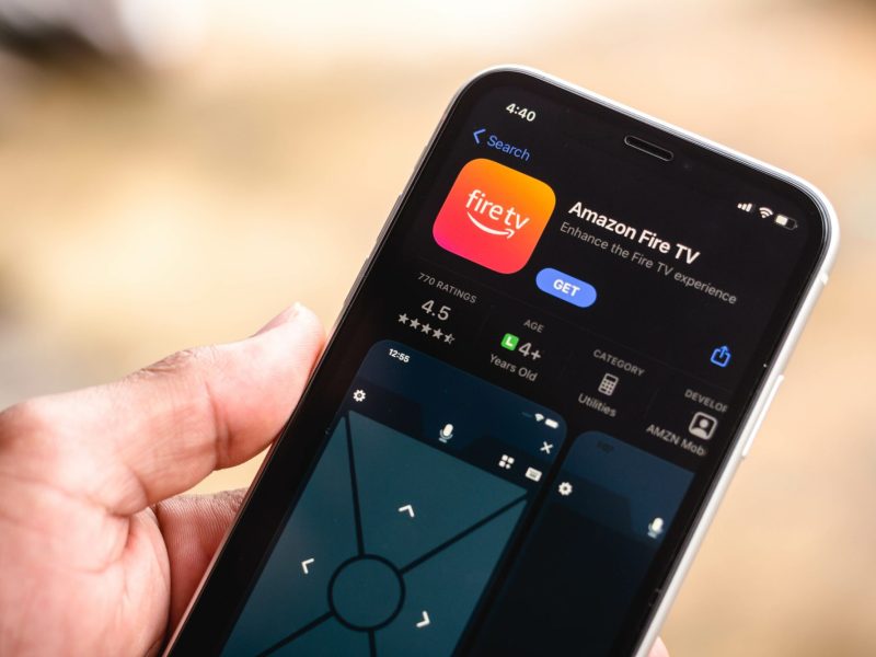 Amazon Fire TV-App auf einem Smartphone.