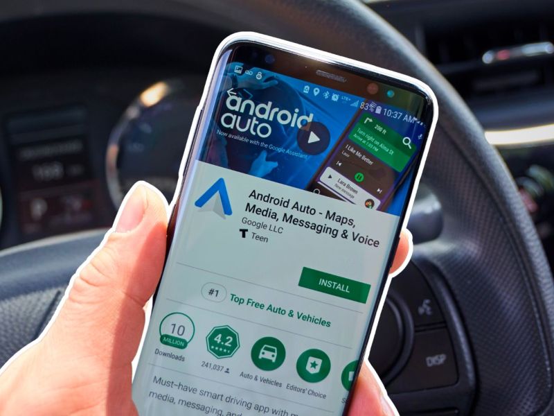 Android Auto auf einem Smartphone