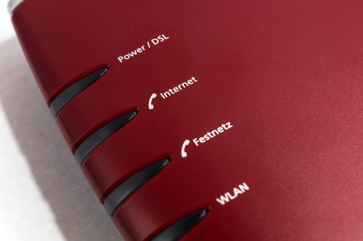 LED-Leuchten an einer FritzBox