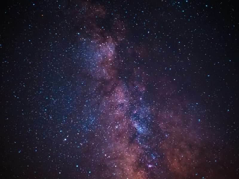 Ansicht einer Galaxie im Weltall.