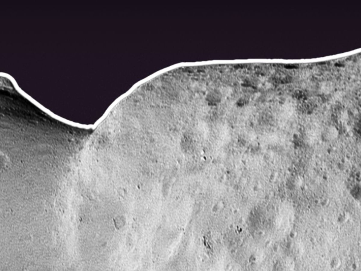 Asteroid Donaldjohanson, gesehen vom Lucy Long-Range Reconnaissance Imager (L'LORRI)