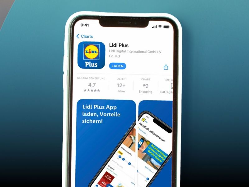 Lidl Plus-App auf einem Smartphone