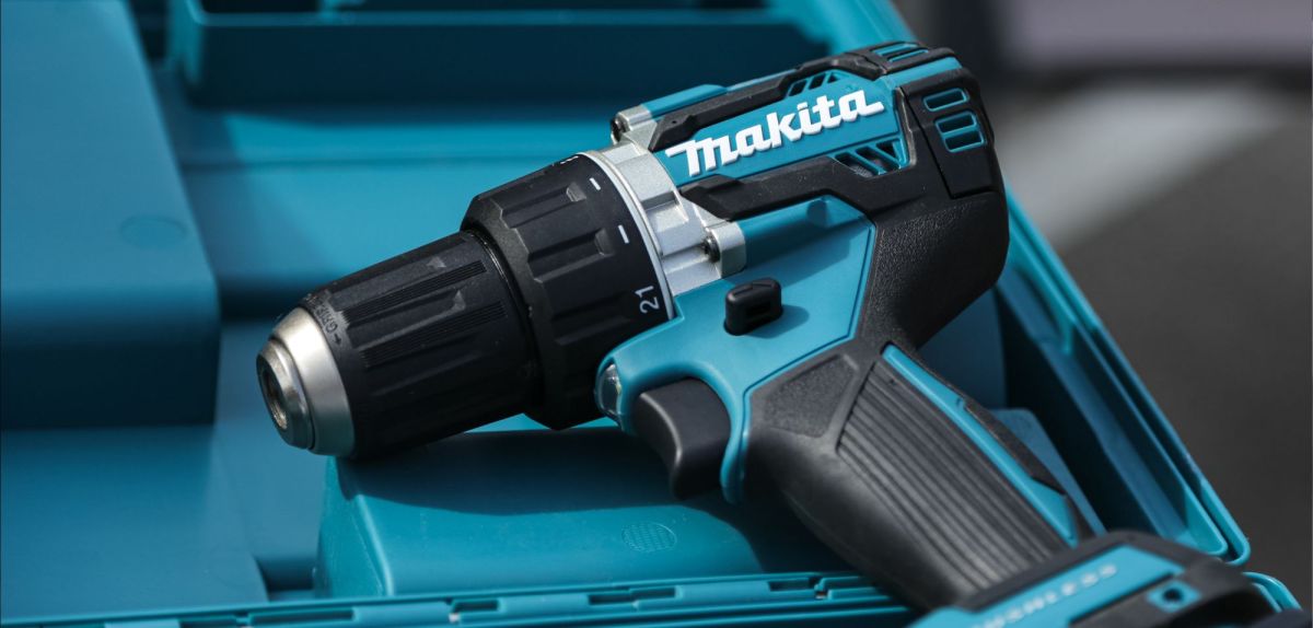 Makita-Akkuschrauber in einer Transportbox. (Symbolbild)