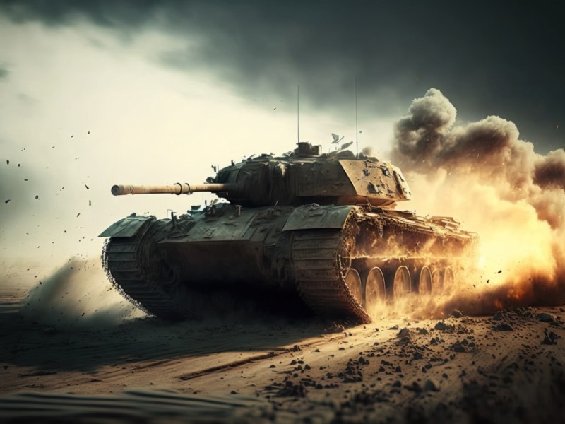 KI-generiertes Bild eines Panzers