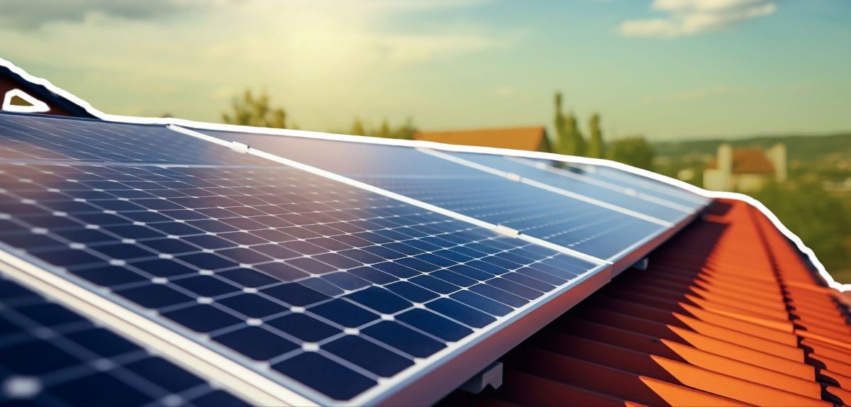 Solaranlage auf einem Dach