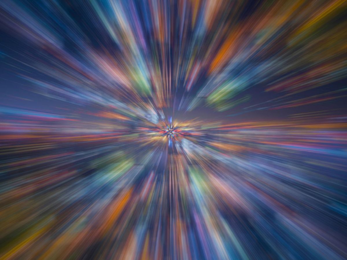 Visualisierung des Urknalls.
