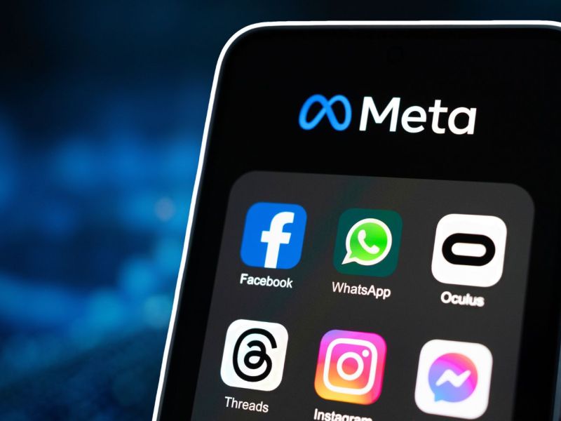 Meta-Apps auf einem Smartphone