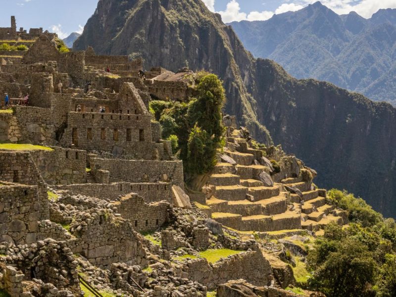 Ansicht eines peruanischen archäologischen Fundes.