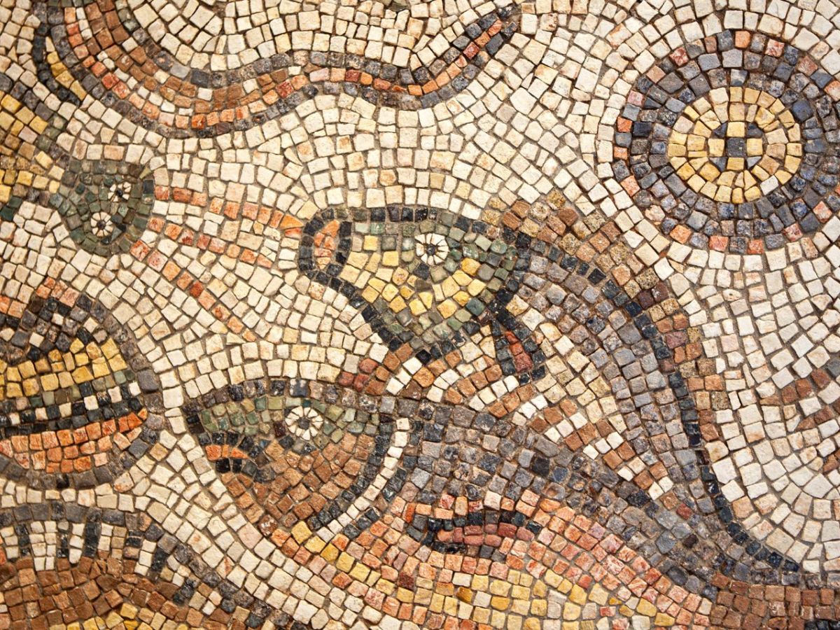 Mosaik als archäologischer Fund (Symbolbild).