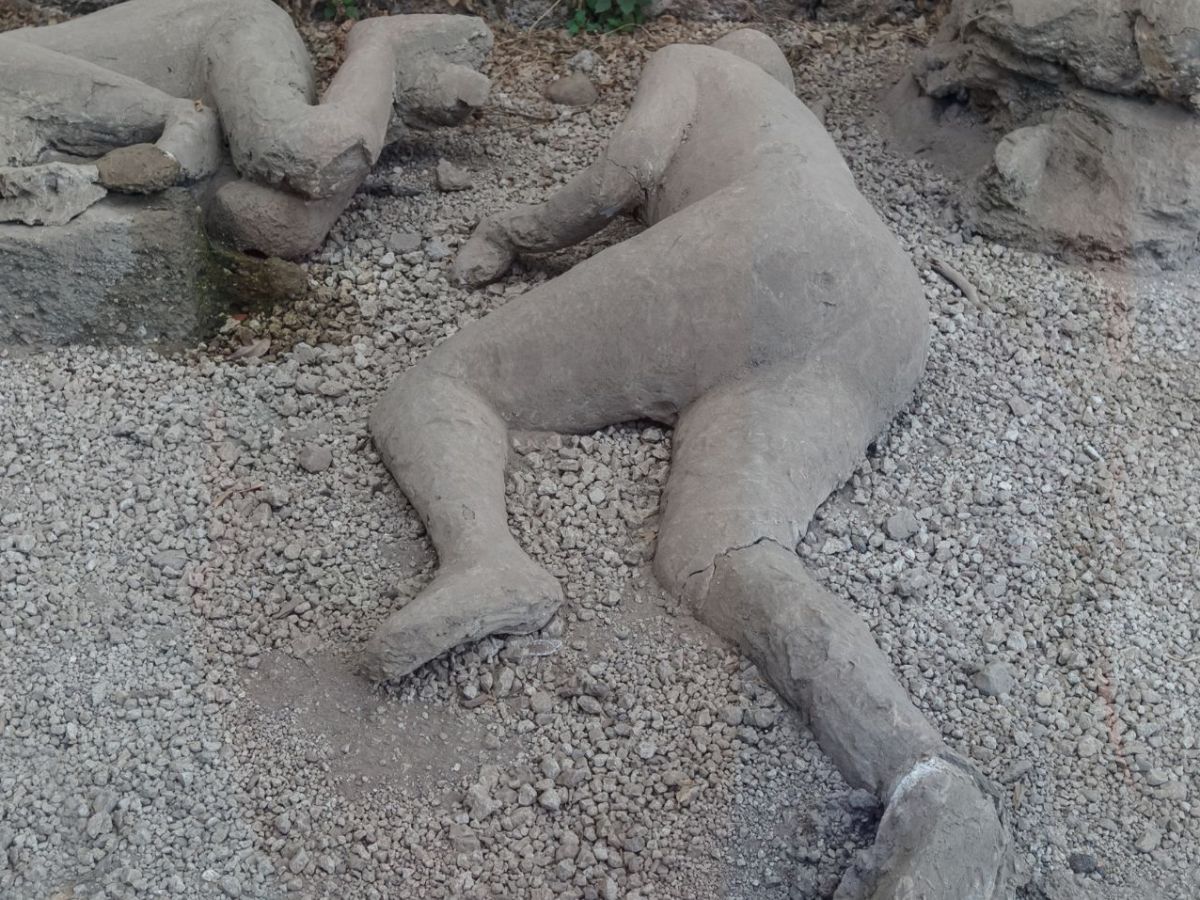 Ein archäologischer Fund in Pompeji.