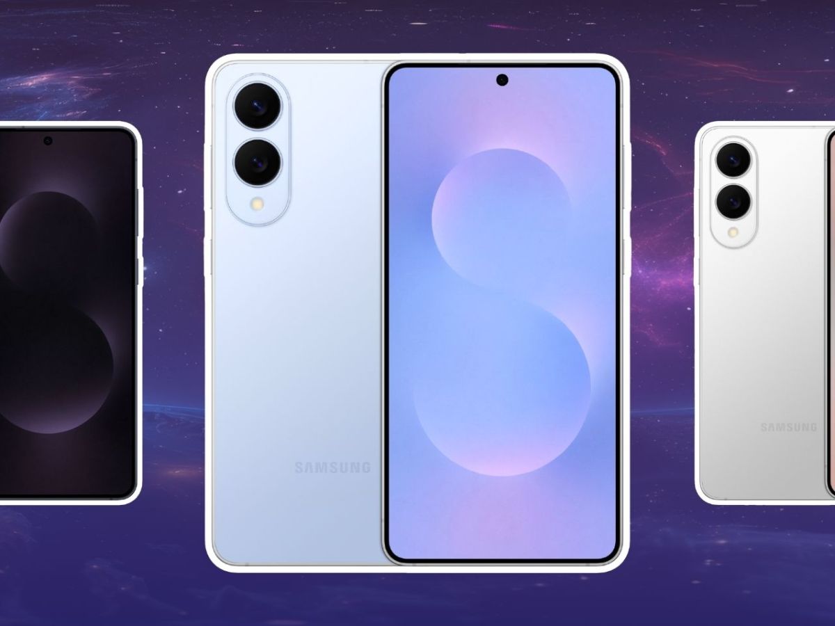 Samsung Galaxy S25 Edge in drei verschiedenen Farben
