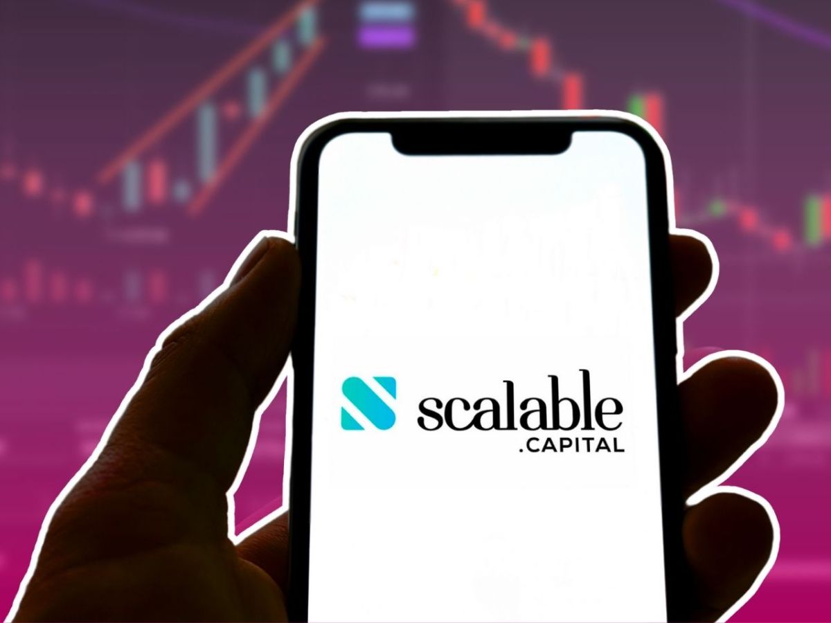 Scalable Capital-Logo auf einem Smartphone