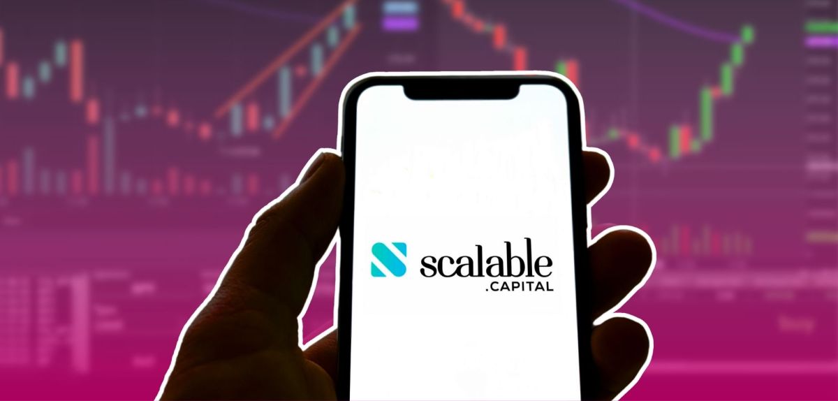 Scalable Capital-Logo auf einem Smartphone