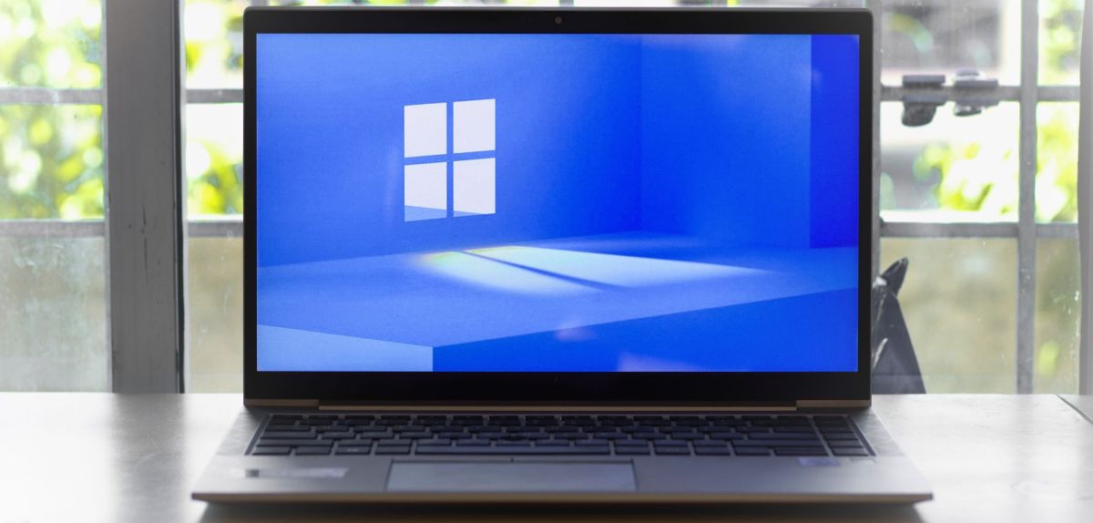 Windows-Logo auf Laptop