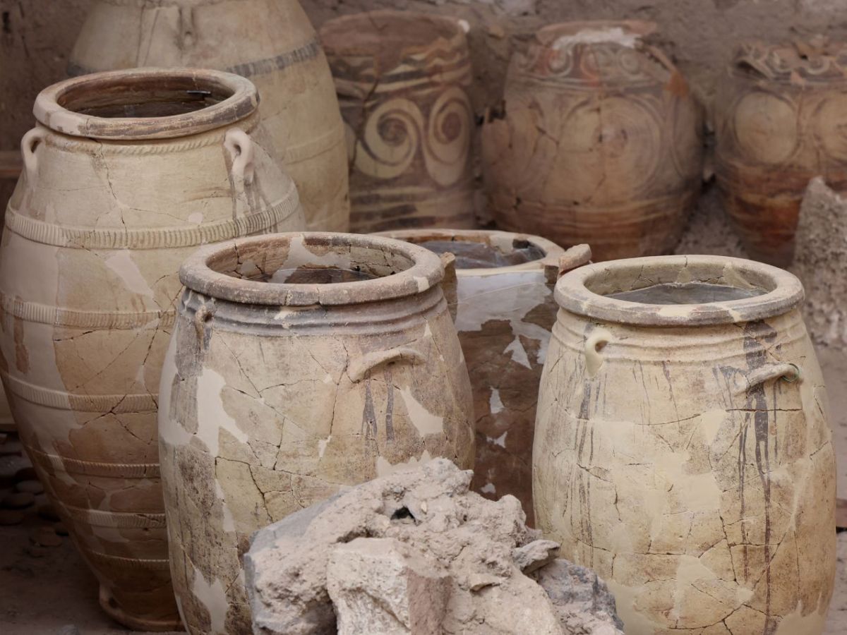 Amphoren als archäologischer Fund.