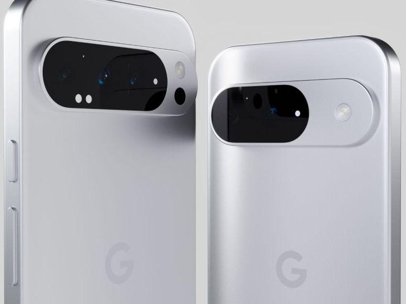 Es sind zwei Google Pixel-Handys zu sehen.