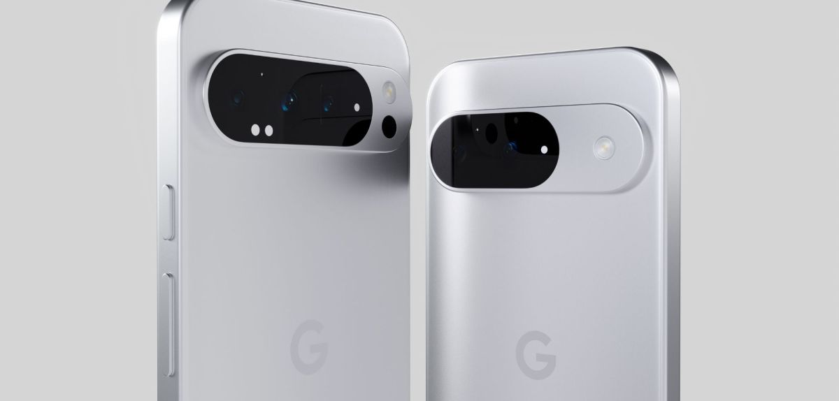 Es sind zwei Google Pixel-Handys zu sehen.