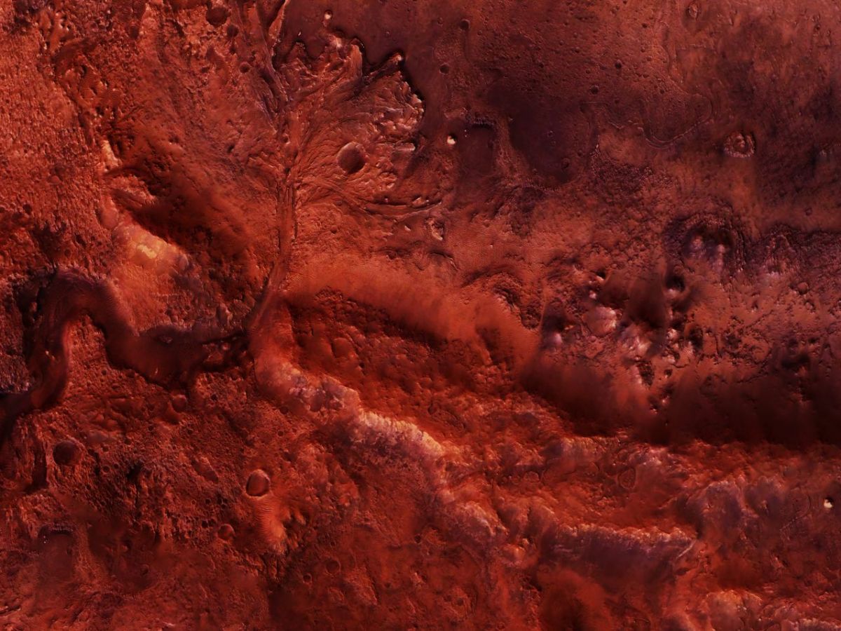 Oberfläche des Mars.