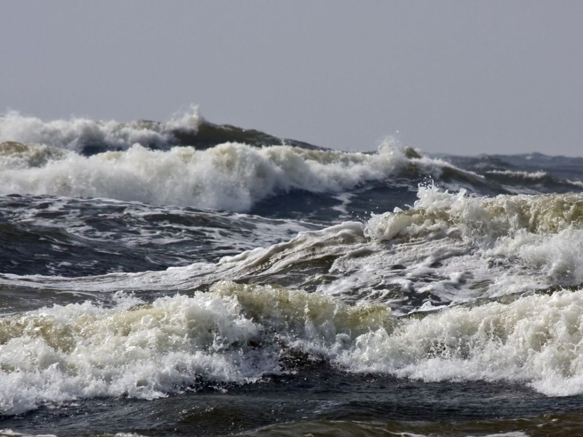 Wellen in der Ostsee.