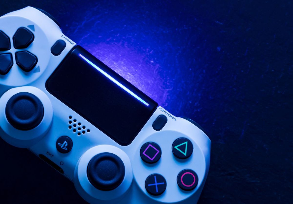 Ein Controller für die PlayStation-Konsole.