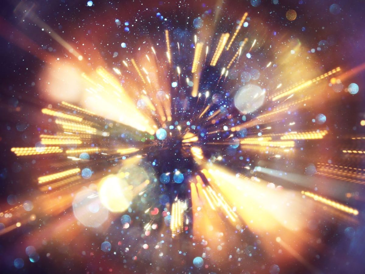 KI-generiertes Bild des Urknalls.
